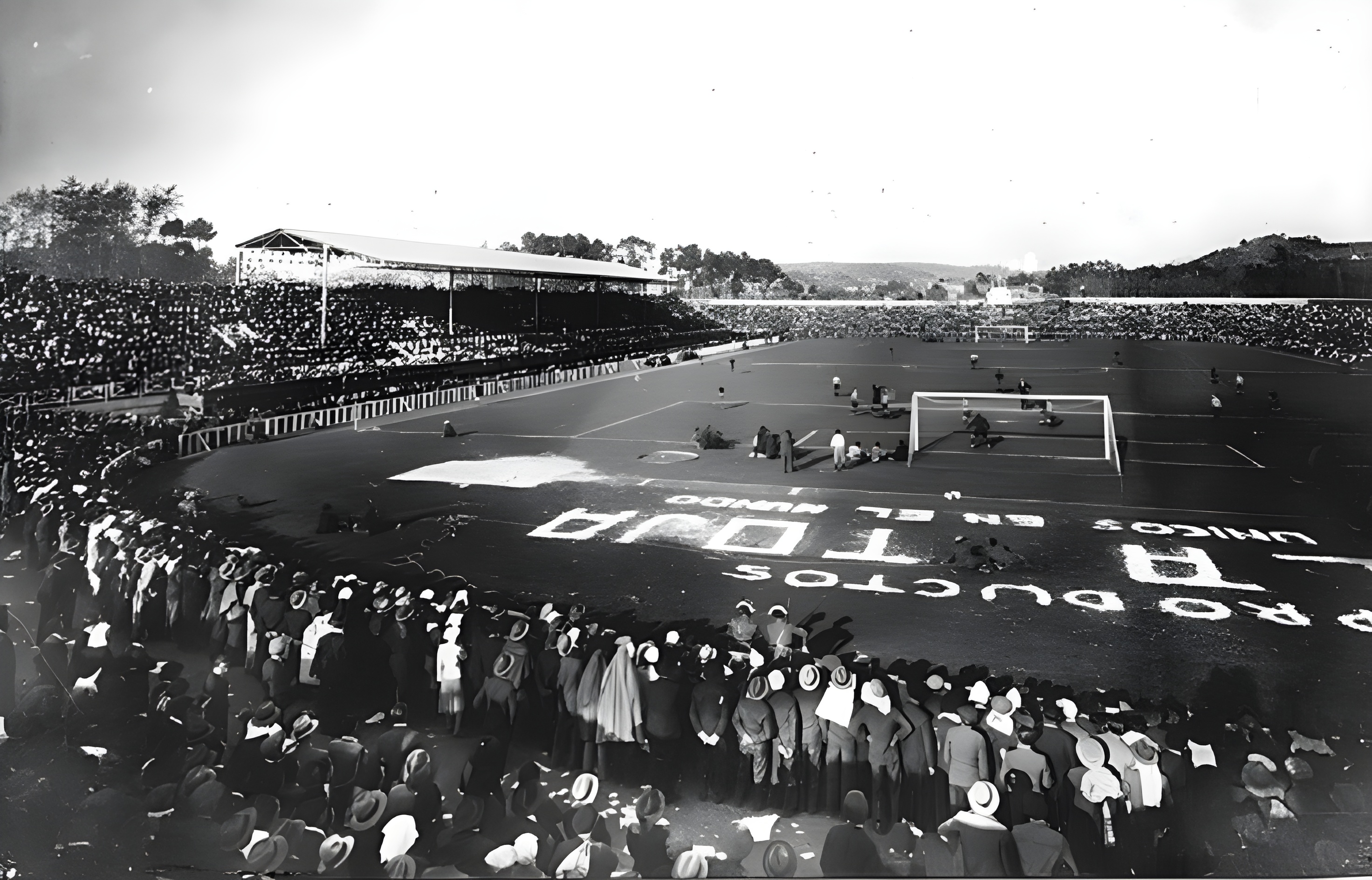Estadio Balaídos, casa del real club celta de Vigo, 1928.